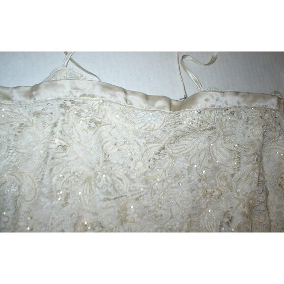 New Womens 6 NWT Designer Antonio Marras Italy Dress 42 Silk Bead Overlay Ivory - Picture 6 of 12